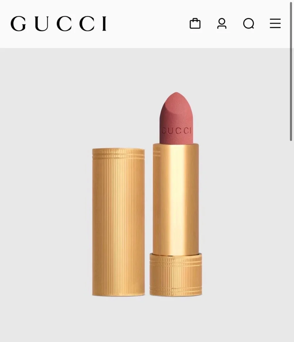 Gucci Rouge à Lèvres Mat Lipstick 217 Valeria Rose Pink Matte With Box